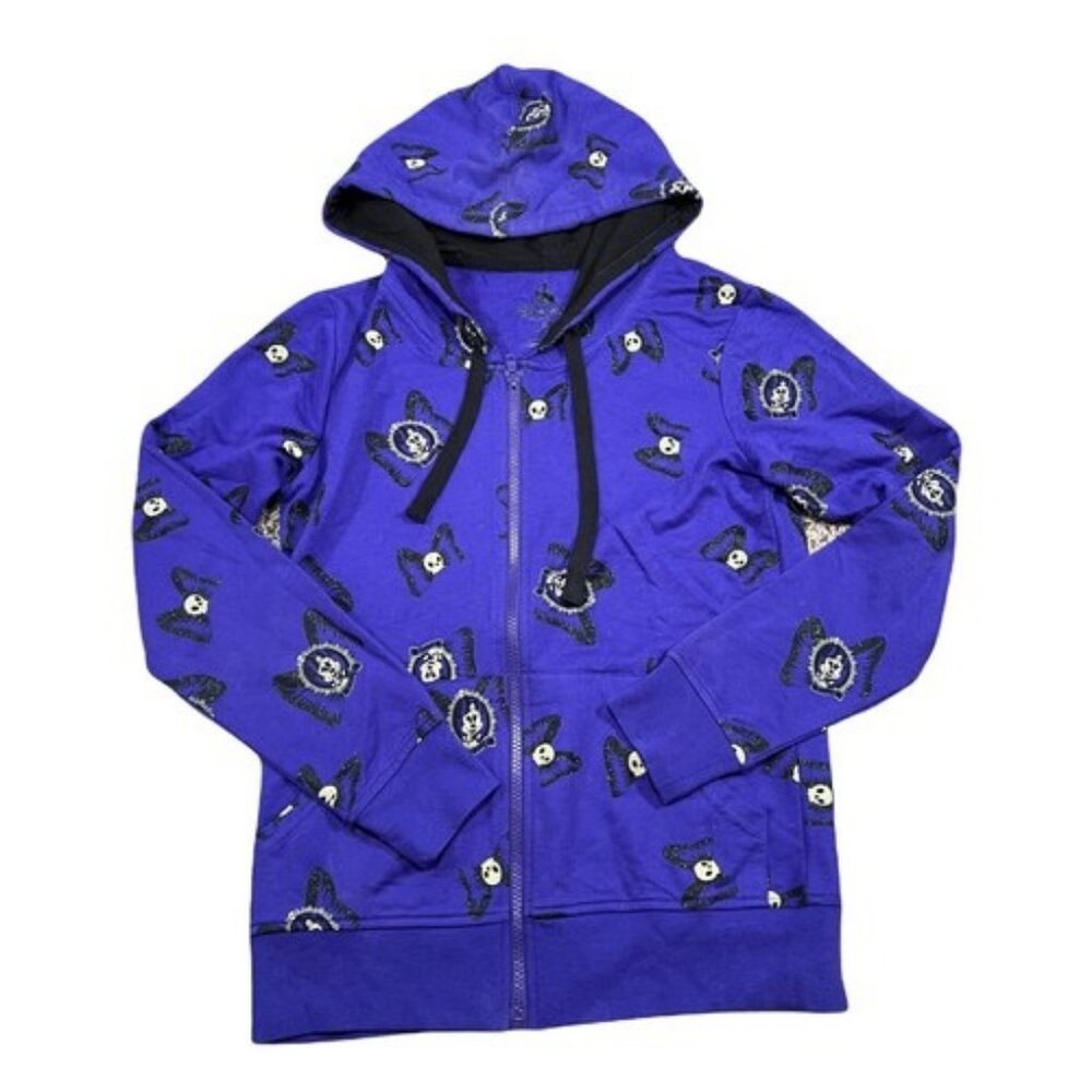 Disney Parks Minnie Mouse Halloween Haunted Mansion Purple Hoodie Jacket XS